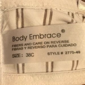 Body embrace underwire bra